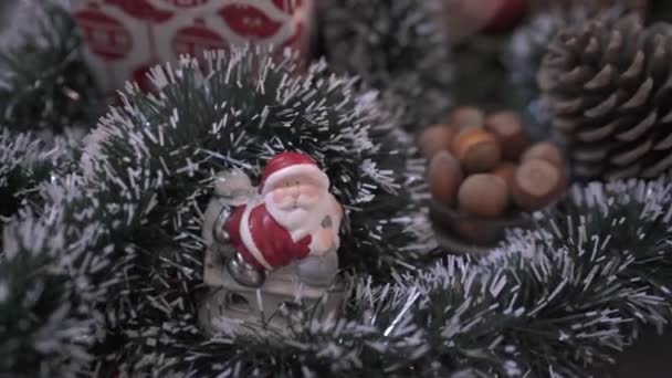 Различные Украшения Рождество — стоковое видео