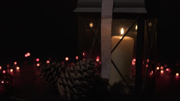 Bir Noel Süslemesinin Kapağı — Stok video