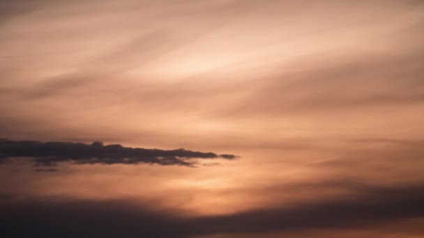 Timelapse Nuvens Pôr Sol — Vídeo de Stock