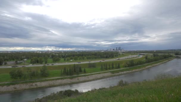 Calgary Surroundings Travel Concept — Stock Video