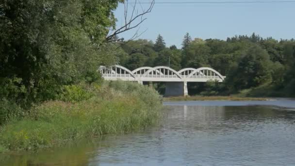 Oude Brug Guelph — Stockvideo