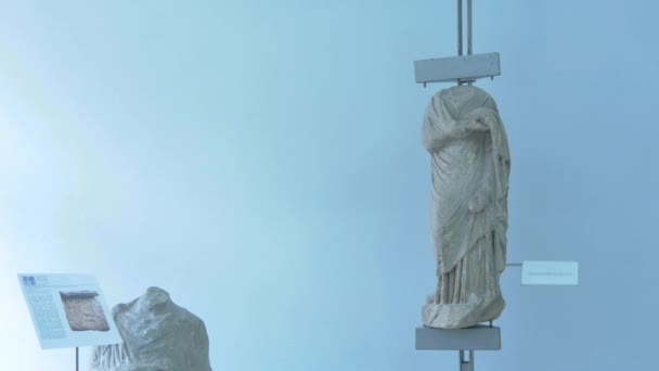 Rzeźby Bez Głowy Muzeum — Wideo stockowe