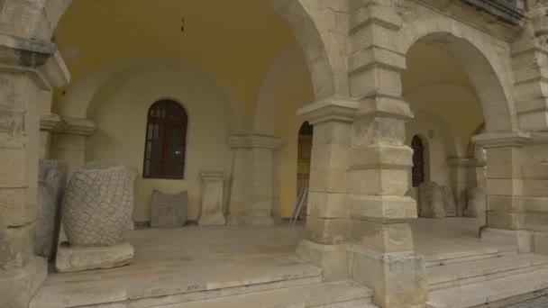 Toegang Tot Het Union Museum Alba Iulia — Stockvideo