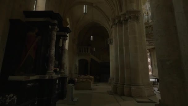 Dentro Una Iglesia Católica Romana — Vídeo de stock