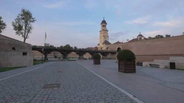 Tour Cathédrale Orthodoxe Couronnement Forteresse — Video