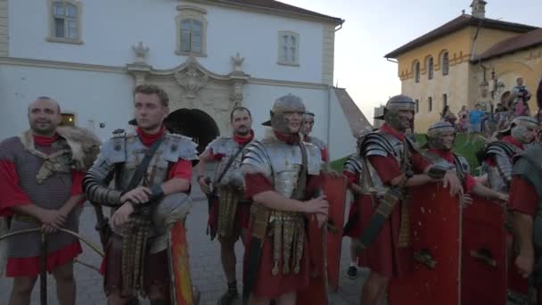 Soldados Romanos Linha — Vídeo de Stock