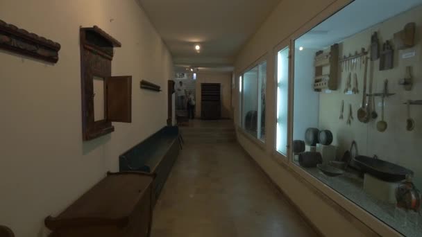 阿尔巴 尤利娅联合博物馆走廊 — 图库视频影像