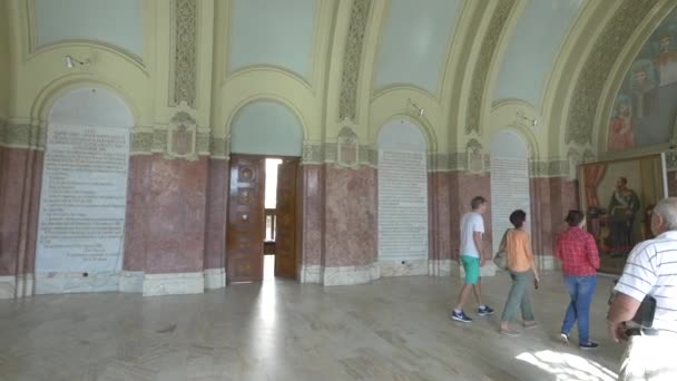 Personnes Visitant Hall Union — Video