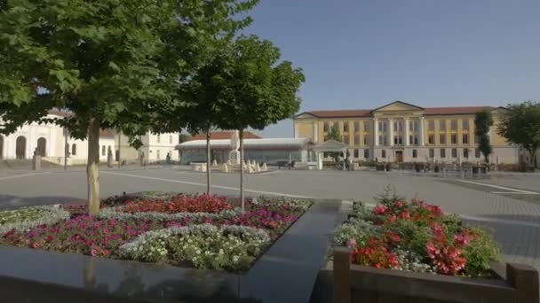阿尔巴尤利亚的城堡广场 — 图库视频影像
