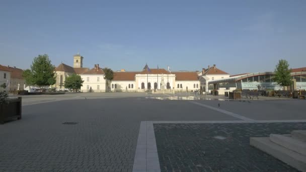 Piazza Dell Unione Alba Iulia — Video Stock