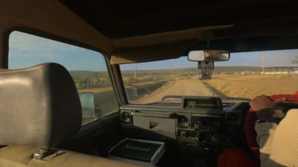 Condução Reserva Nacional Maasai Mara — Vídeo de Stock