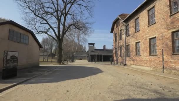 Puerta Salida Arbeit Macht Frei — Vídeos de Stock