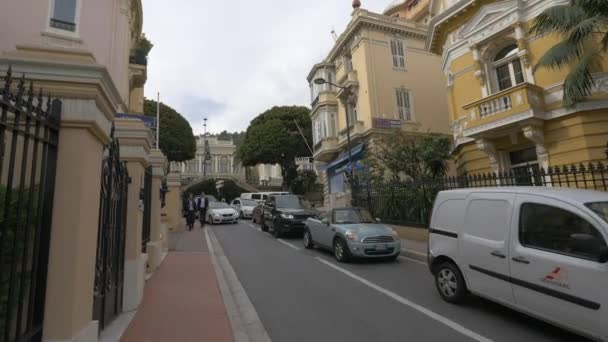 Auto Avenue Saint Michel Monaco — Stockvideo