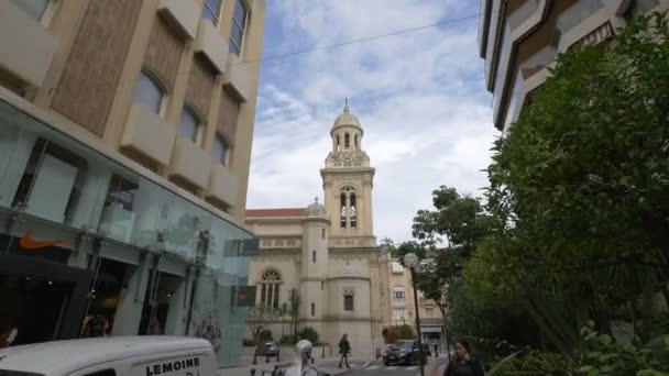 Saint Charles Kilisesi Saint Charles Caddesi Nden Görüldü — Stok video