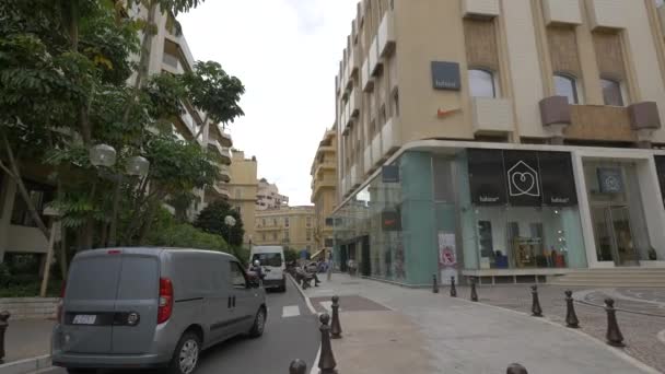 Avenue Saint Charles Monako — Wideo stockowe