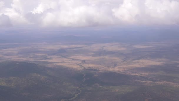 Beelden Van Wolken Boven Afrika — Stockvideo