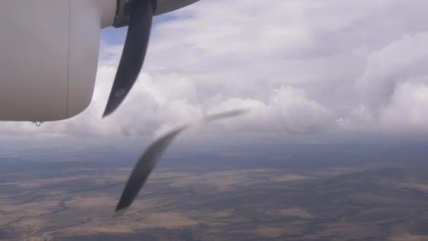 Repülőgép Propeller Repülés Közben — Stock videók