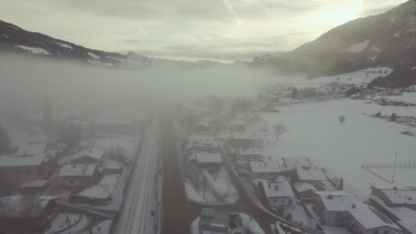 Zdjęcie Lotnicze Kitzbhel Austria — Wideo stockowe