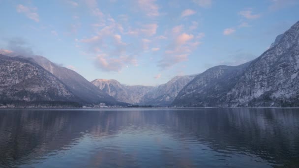 Landscape Hallstatt Lake — Stock Video