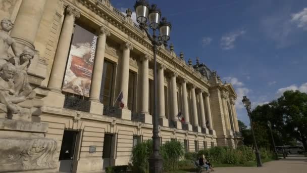 Het Petit Palais Gebouw — Stockvideo