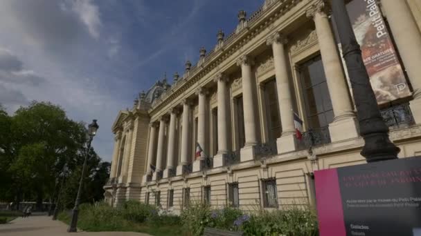 Vista Lateral Del Petit Palais — Vídeos de Stock