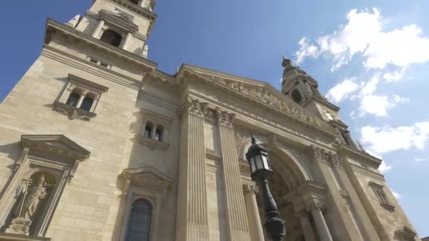 Фасад Базиліки Святого Стефана — стокове відео