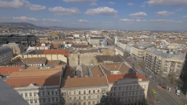 Boedapest Stadsgezicht Een Zonnige Dag — Stockvideo