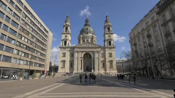 Stefansbasilikan Budapest — Stockvideo