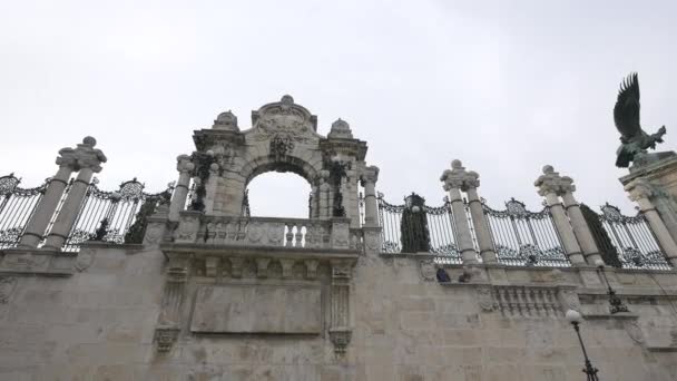 Das Tor Des Königlichen Schlosses — Stockvideo