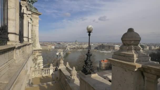 Royal Castle Σκάλες Στη Βουδαπέστη — Αρχείο Βίντεο