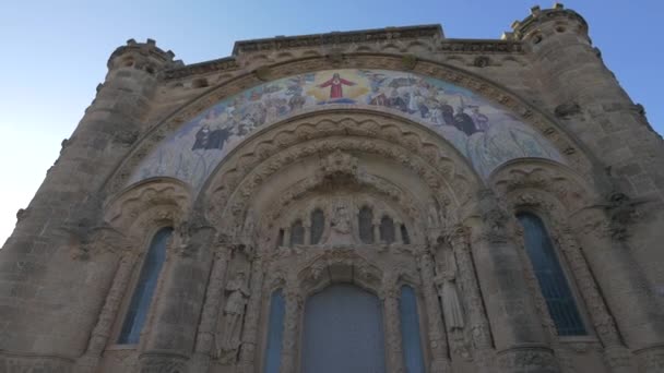 Temple Sacred Heart Jesus Barcelona — Stock video