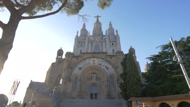 Templo Del Sagrado Corazón Jesús Barcelona — Vídeos de Stock