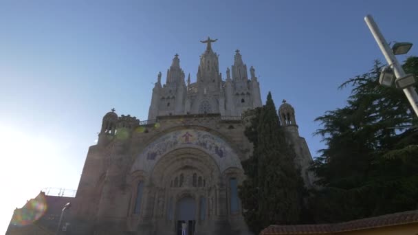 Tempio Del Sacro Cuore Gesù Barcellona — Video Stock