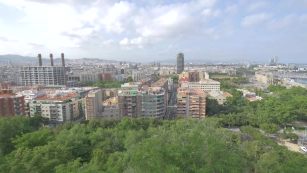 バルセロナの建物 旅行のコンセプト — ストック動画