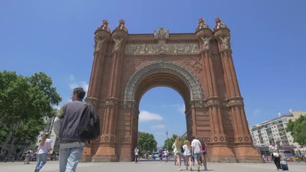 Arco Trionfale Barcellona — Video Stock