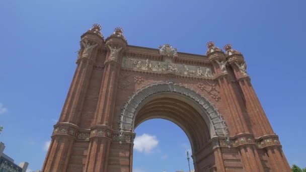 Arco Trionfale Barcellona — Video Stock