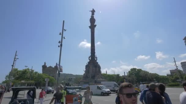 Monumento Colombo Barcelona — Vídeo de Stock