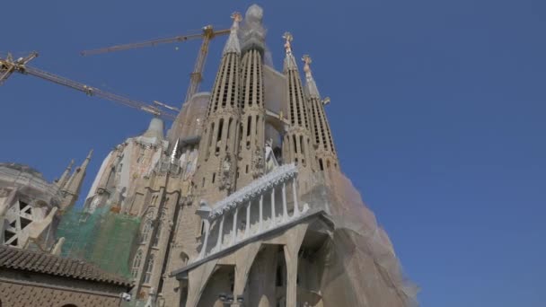 Barcelona Sagrada Familia — Stok video