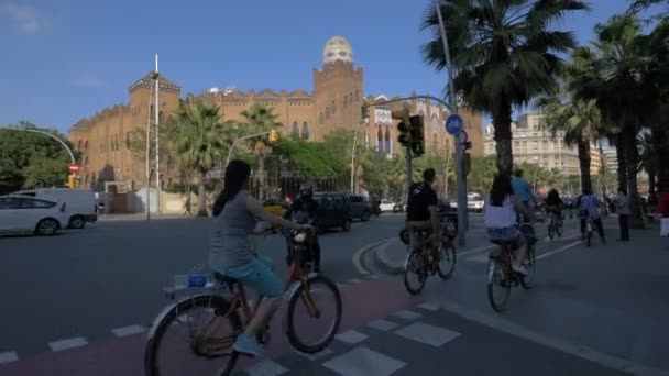 Monumental Барселоне — стоковое видео