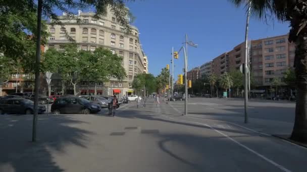 Κτήρια Διαμερισμάτων Στη Βαρκελώνη — Αρχείο Βίντεο