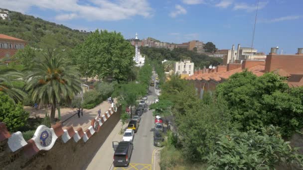 Carrer Olot Barcelonie — Wideo stockowe