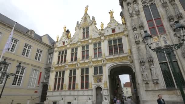 Passerella Oude Civiele Griffie Bruges — Video Stock