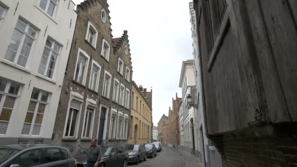 Épületek Középkori Építészete Brugge Ben — Stock videók