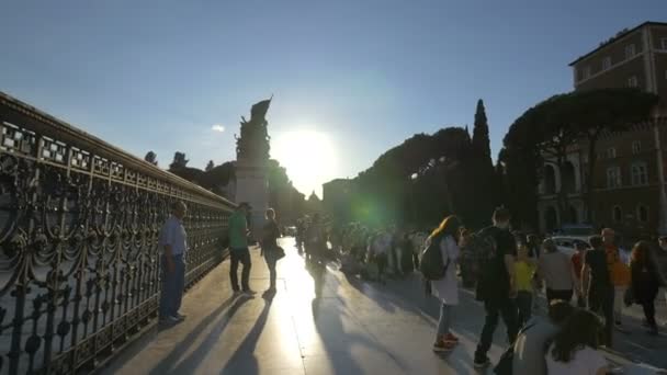 Turistas Roma Itália — Vídeo de Stock