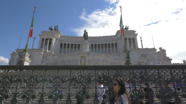 Altare Della Patria Rome — стокове відео