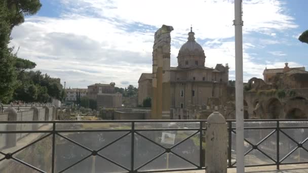 ローマにおけるシーザーのフォーラム — ストック動画