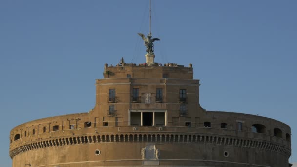 Pomnik Michała Archanioła Rzymie — Wideo stockowe