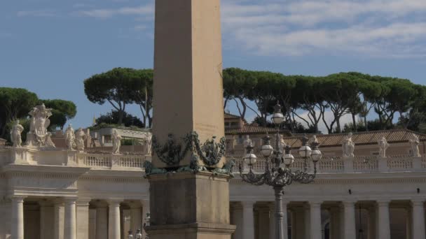 Lámpara Obelisco Vaticano — Vídeos de Stock