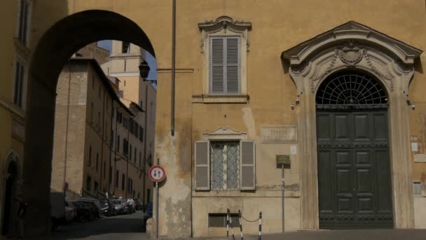 Panneau Rue Piazza Del Grillo — Video