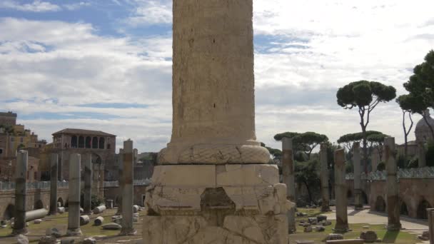 Trajan Forum Rome — Stock Video